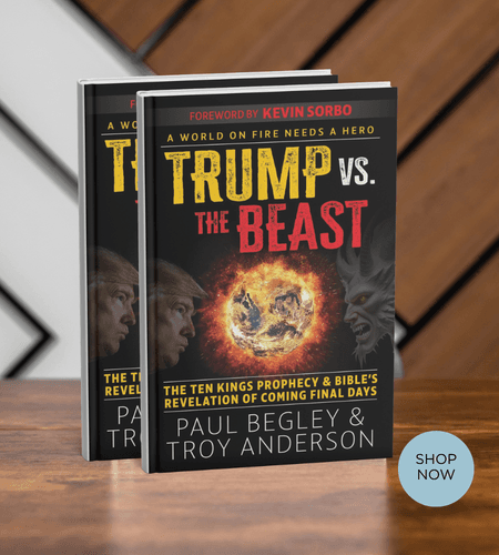 Two copies of 'Trump vs. The Beast' featuring Donald Trump and a demonic beast.